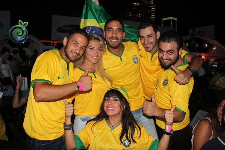 Brazil VS Cameroon at Beirut Fan Park